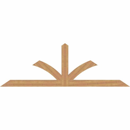 Ekena Millwork Richland Timber Gable Bracket, Western Red Cedar, 108"W x 36"H x 3 1/2"D x 5 1/2"F, 8/12 Pitch GBW108X36X0406RIC00SWR
